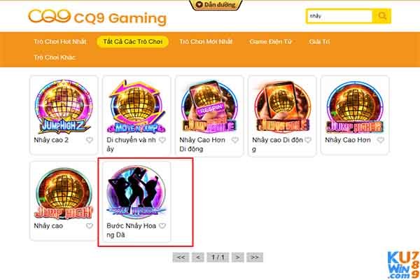 Cách truy cập game CQ9 bước nhảy hoang dã tại KUWIN 